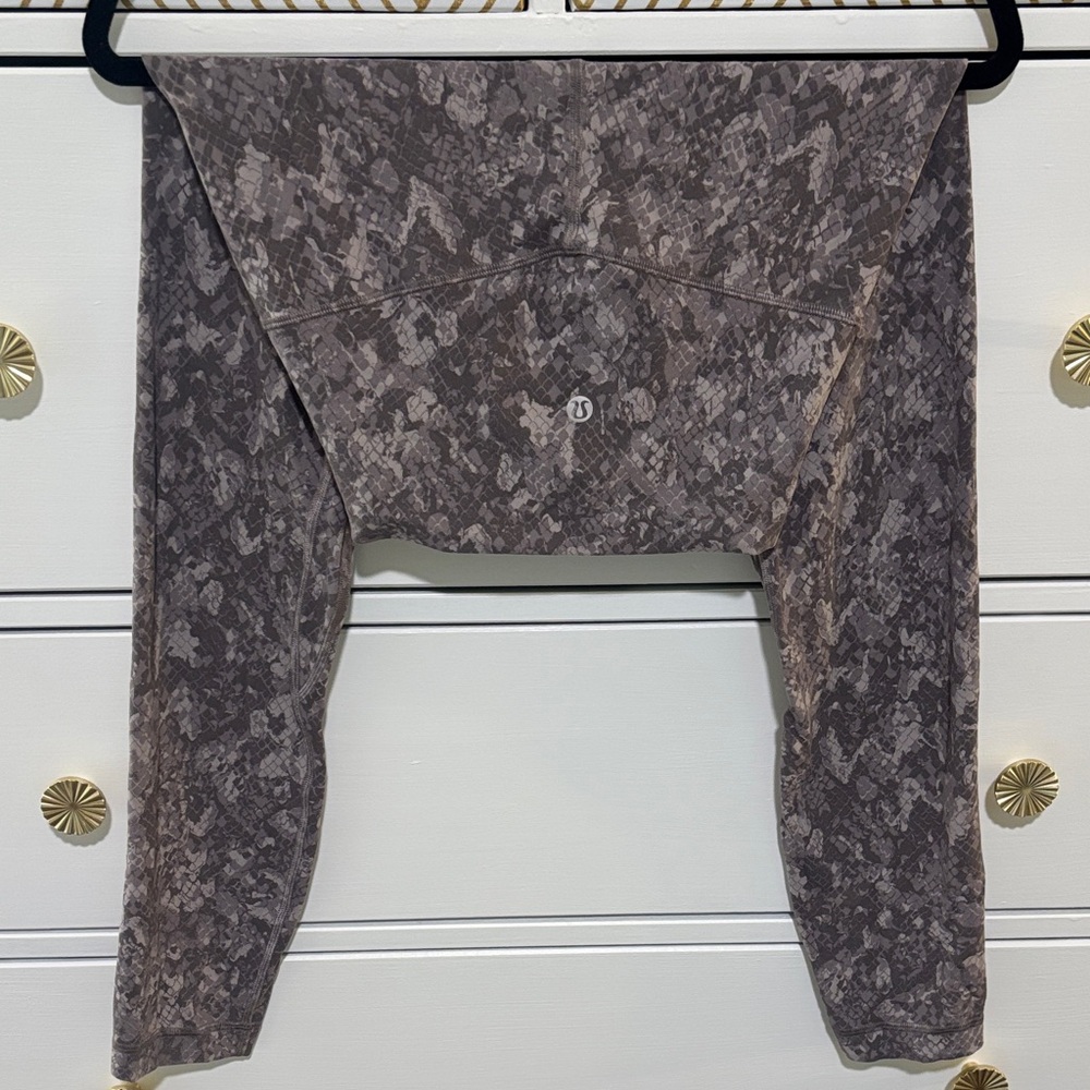 Lululemon Patterned pink and grey Leggings